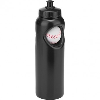 Фляга CB-1573 700 мл, "Бейсбольный мяч", чёрная