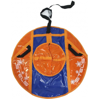 Санки надувные (тюбинг) STELS 80 см тент без камеры СН040, синий/оранжевый-синий