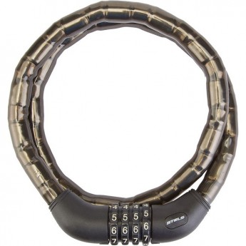 Трос-замок STELS 81601, 18x1000 мм, чёрный