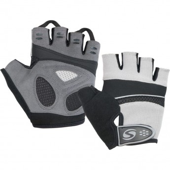 Велоперчатки STELS CG-1104 чёрно-серые р. L