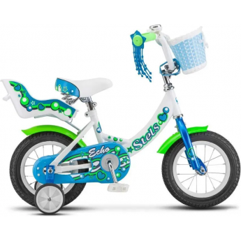 Велосипед STELS 12" Echo V020 (LU085303) белый/морская-волна