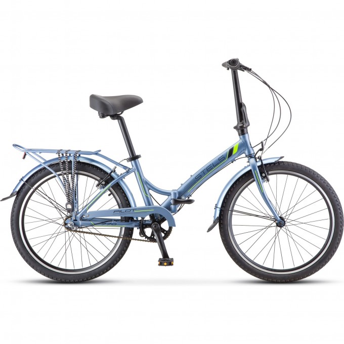 Велосипед STELS 24" Pilot 770 (LU090545) серый/зеленый KUBC0067932021KU0000792